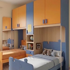 CAMERETTA DOPPIO PONTE ARANCIO - BLU PUZZLE