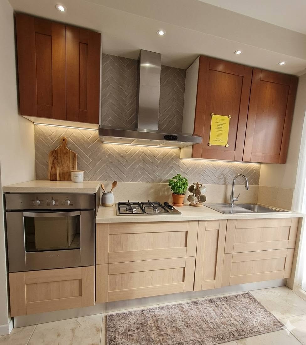 CUCINA COMPONIBILE CILIEGIO - ROVERE ***NUOVA***