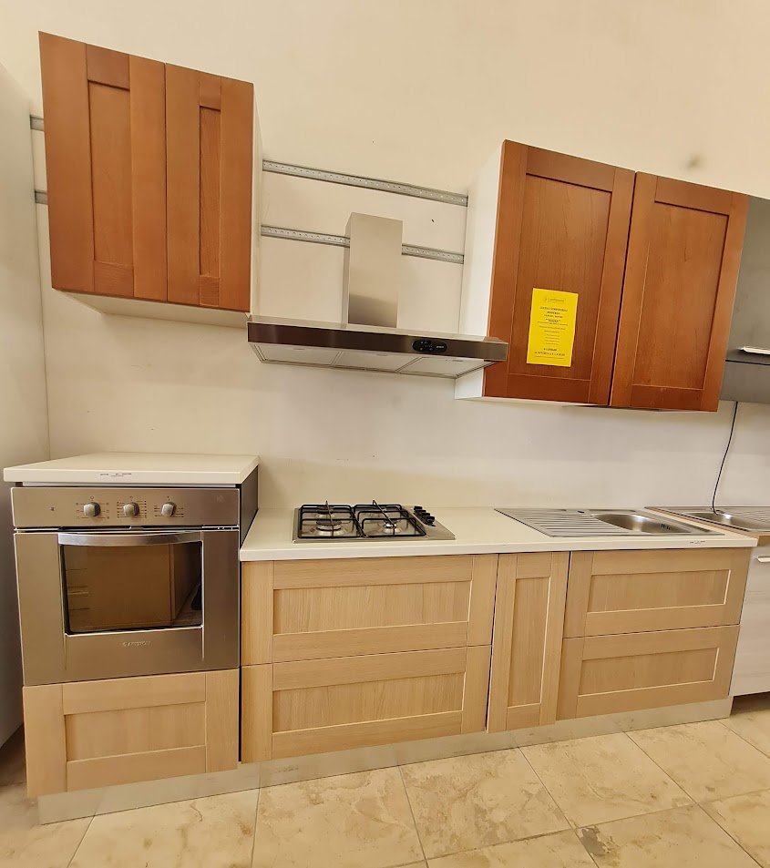 CUCINA COMPONIBILE CILIEGIO - ROVERE ***NUOVA*** - immagine 2