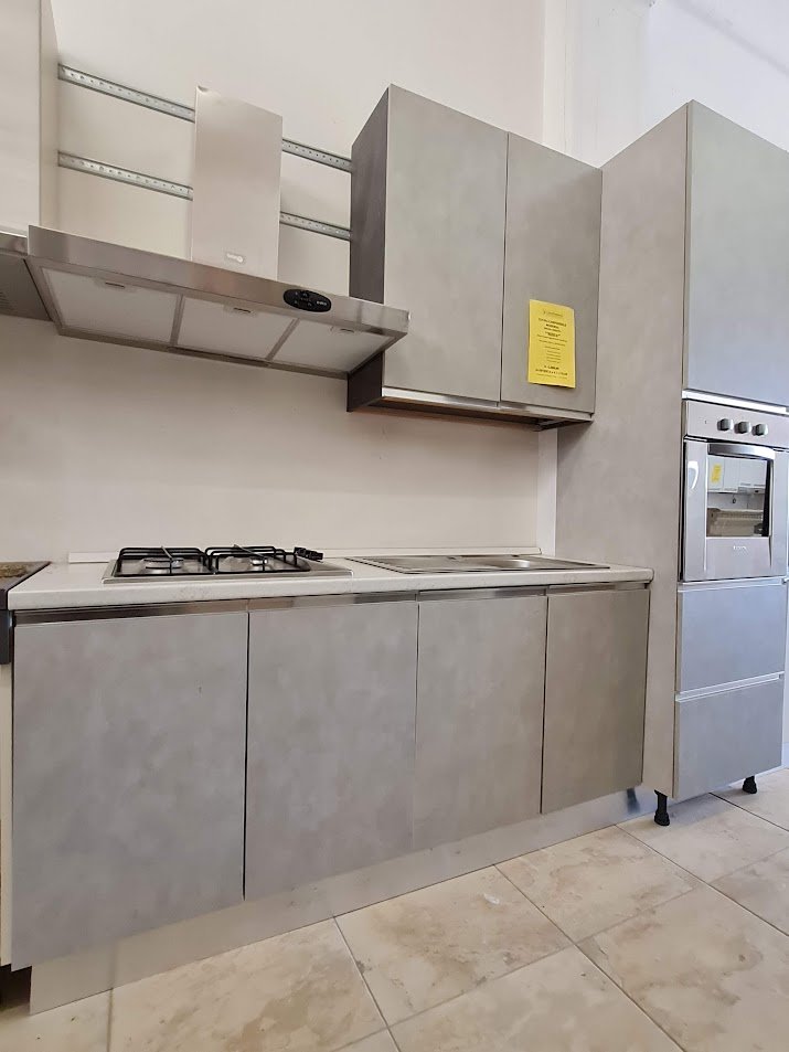 CUCINA COMPONIBILE GRIGIO CEMENTO ***NUOVA*** - immagine 2