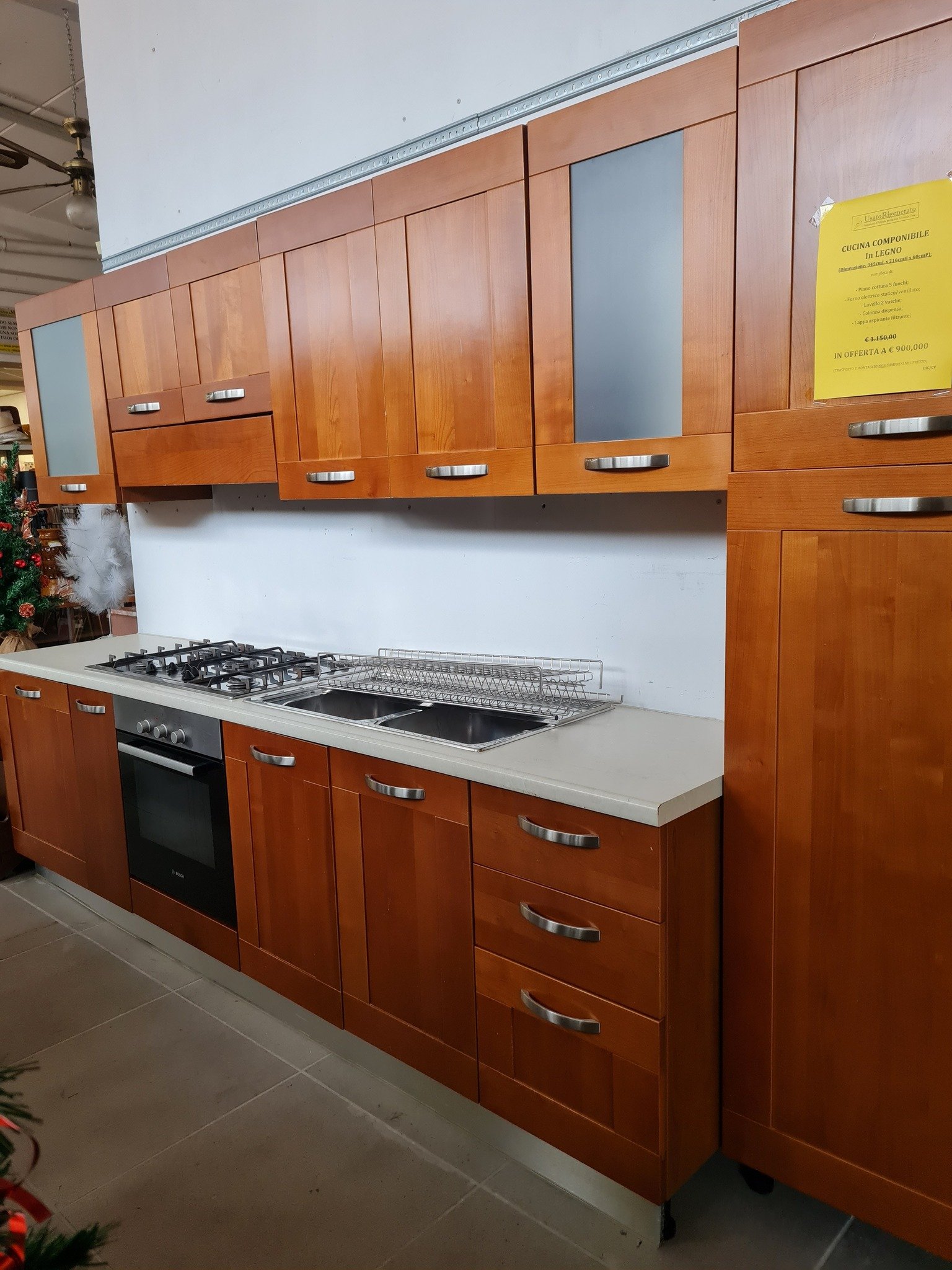 CUCINA COMPONIBILE In LEGNO - immagine 2