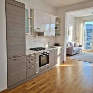 CUCINA COMPONIBILE BIANCO LACCATO - GRIGIO WENGE