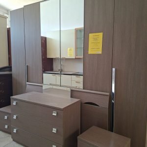 CAMERA DA LETTO MODERNA WENGE GRIGIO